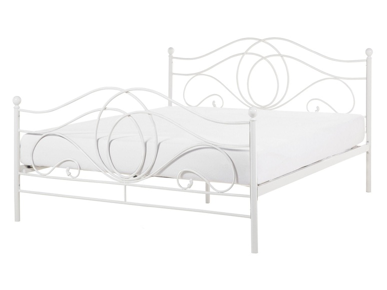 Bett mit Lattenrost aus Metall Rustikal LYRA Bett mit Lattenrost aus Metall Rustikal LYRA