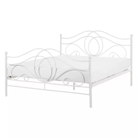 Bett mit Lattenrost aus Metall Rustikal LYRA Bett mit Lattenrost aus Metall Rustikal LYRA