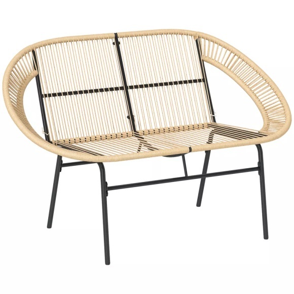 Outsunny - Gartenbank, One Size, Beige