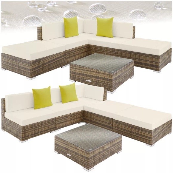 Rattan Lounge mit Aluminiumgestell Paris Rattan Lounge mit Aluminiumgestell Paris