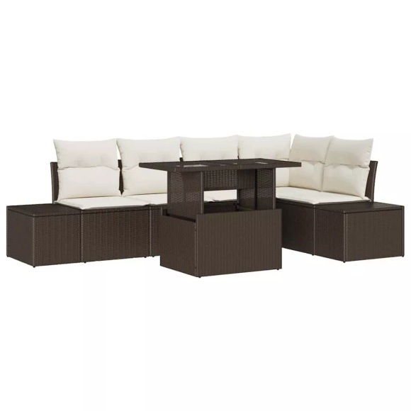 VidaXL - Garten-sofa poly-rattan, One Size, Braun