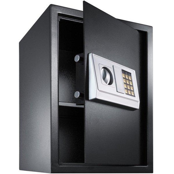 Elektronischer Safe Tresor mit Schlüssel und Einlegeboden inkl. Batterien Elektronischer Safe Tresor mit Schlüssel und Einlegeboden inkl. Batterien