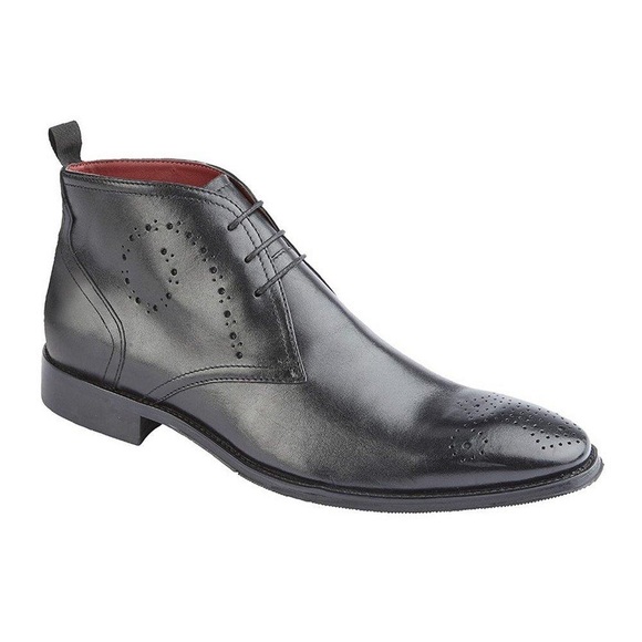 Chukkastiefel, Leder Herren Schwarz 44.5