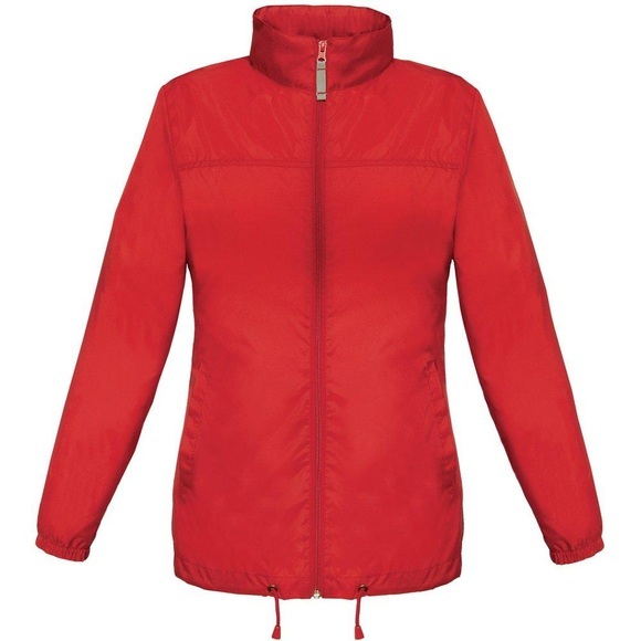 B&c Sirocco Jacke, Leicht Damen Rot Bunt M