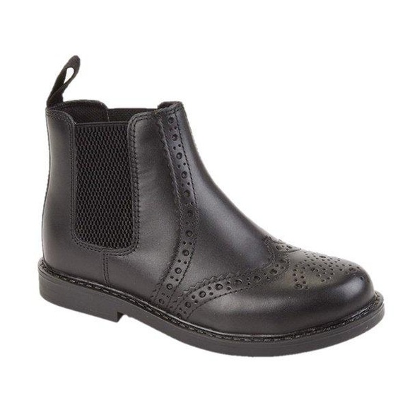 Stiefeletten, Leder Unisex Schwarz 31