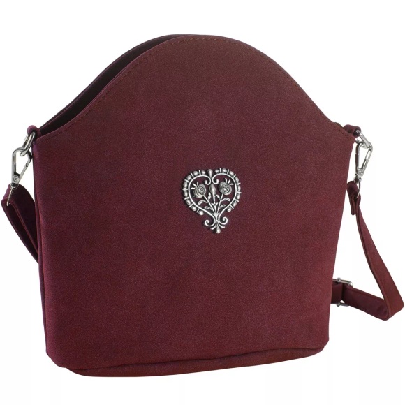 Handtasche Blütenherz Damen Rot ONE SIZE