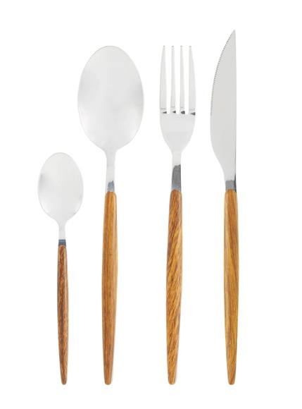 Besteck Set (16 Teilig) Holzoptik Besteck Set (16 Teilig) Holzoptik