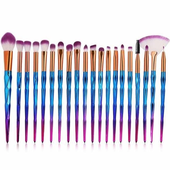 Schminkpinsel-set 20-teilig - Rosé Und Ombre Unisex 20Stück