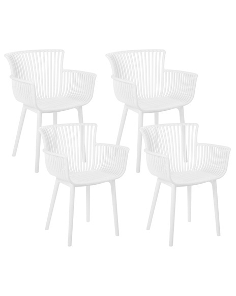 Set mit 4 Stühlen aus Polypropylen Modern PESARO Set mit 4 Stühlen aus Polypropylen Modern PESARO