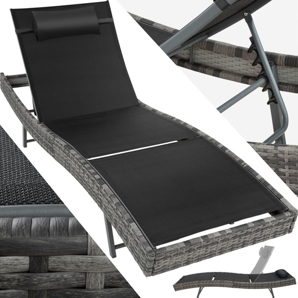 Polyrattan Sonnenliege Delphine Polyrattan Sonnenliege Delphine