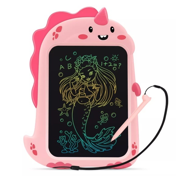 Lcd-zeichentafel Dinosaurier-spielzeug Bunte Schreibtafel Magische Tafel Lernspielzeug Für Kinder Unisex Pink