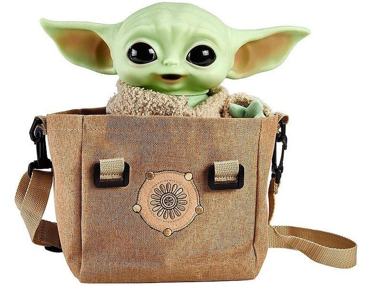 Disney Star Wars Mandalorian The Child Baby Yoda Funktionsplüsch & Tasche Geschenkset