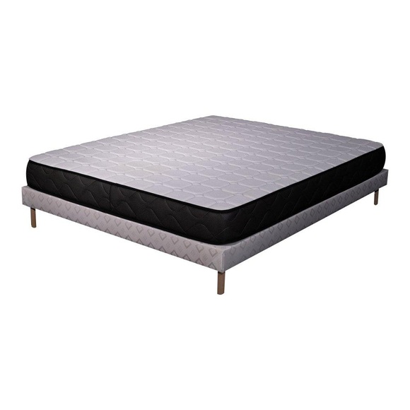 Matratzen-set Memory | 90x190 | Memory | 19 Cm | Gepolstertes Lattenrost Unisex Weiss 90X190CM