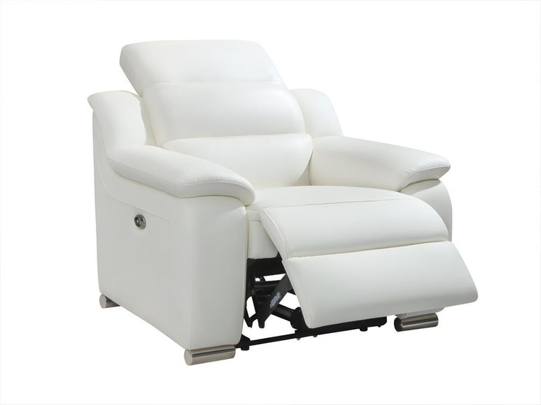 Relaxsessel Fernsehsessel elektrisch Leder Elfenbeinfarben ARENA III Relaxsessel Fernsehsessel elektrisch Leder Elfenbeinfarben ARENA III