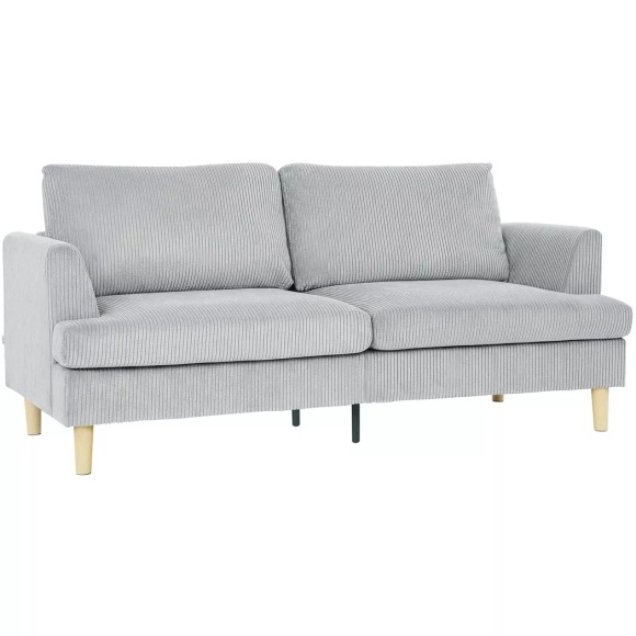 HOMCOM - 3 Sitzer Sofa, One Size, Grau