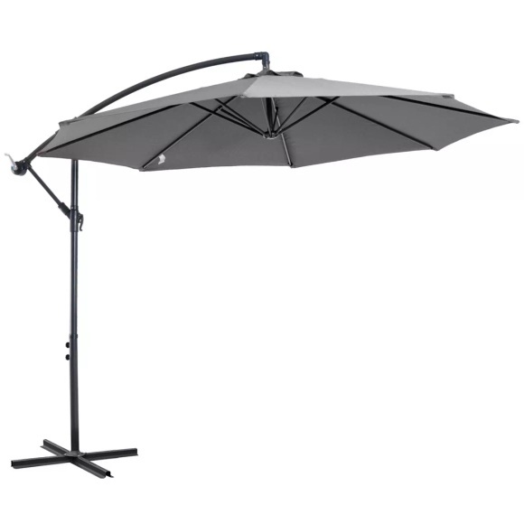 Outsunny - Sonnenschirme, One Size, Grau
