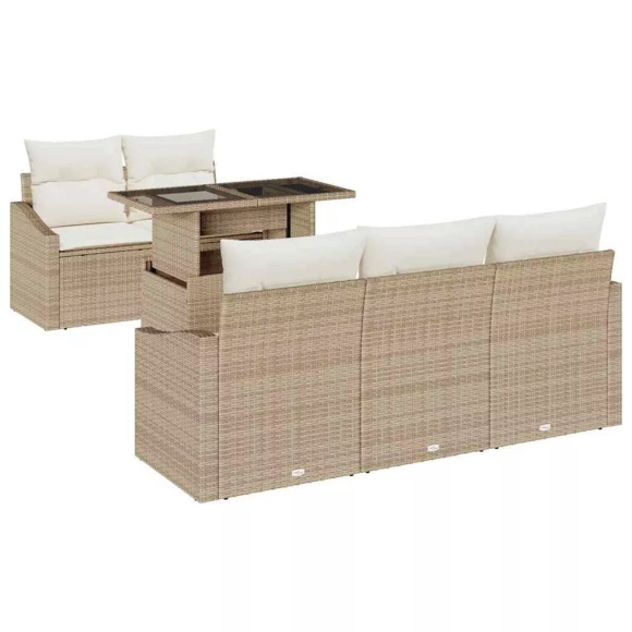 VidaXL - Garten-sofa-set poly-rattan, One Size, Grau