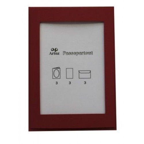 ARTOZ Papier 1001 Passepartout B6 11045517 100/220g. rot 3 Blatt