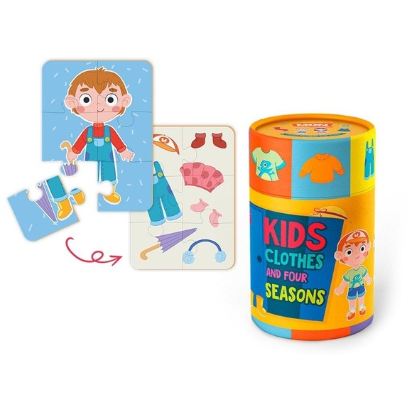 Dodo - MonPuzzle Kinderkleider und Jahreszeiten, 24M+