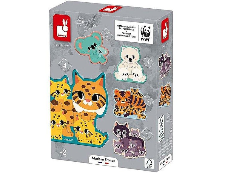 WWF 5 Puzzle Tiere FSC