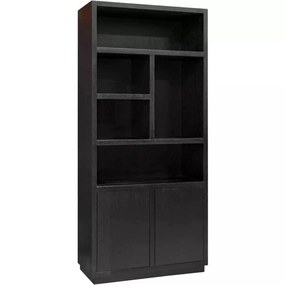 Bücherschrank Oakura schwarz 100x220