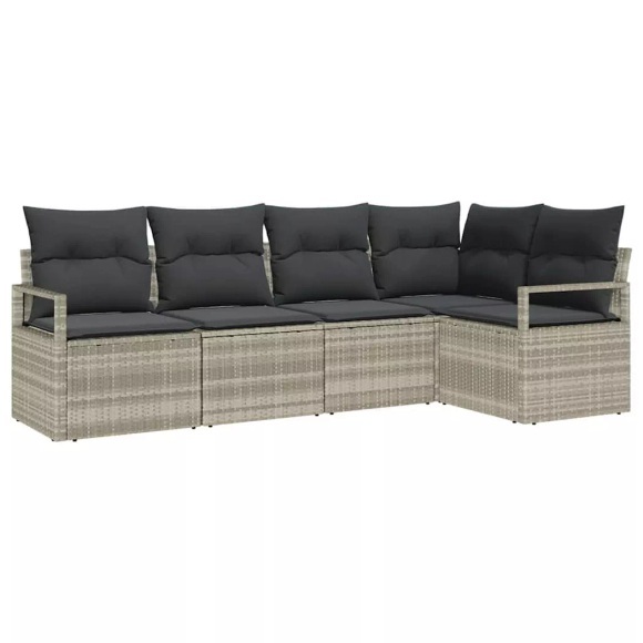 VidaXL - Outdoor-sofa poly-rattan, One Size, Grau