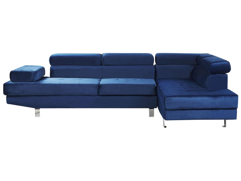 Ecksofa aus Samtstoff Modern NORREA Ecksofa aus Samtstoff Modern NORREA