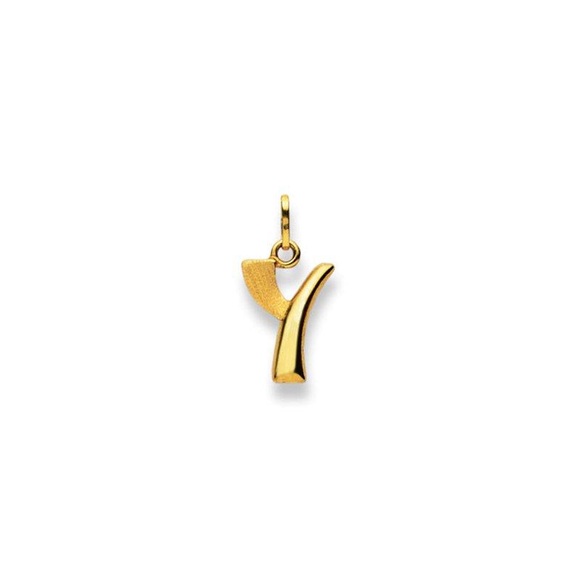Anhänger Buchstabe Y Gelbgold 750, 20x10mm Damen Gelbgold ONE SIZE