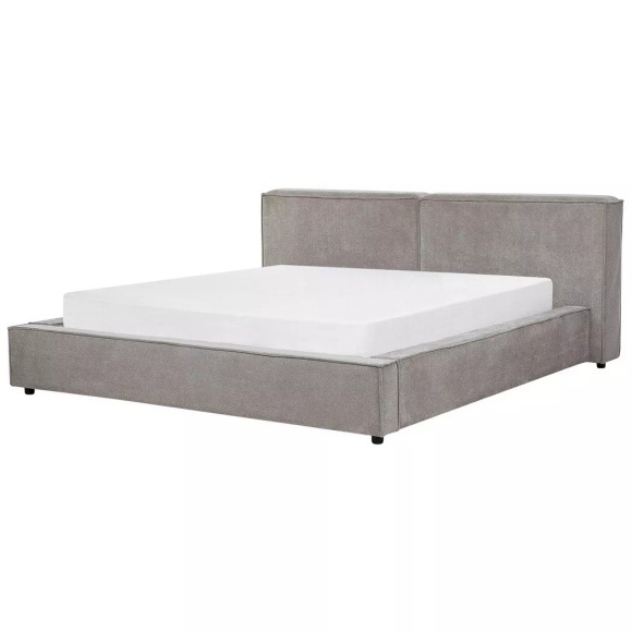 Bett mit Lattenrost aus Polyester Retro LINARDS Bett mit Lattenrost aus Polyester Retro LINARDS