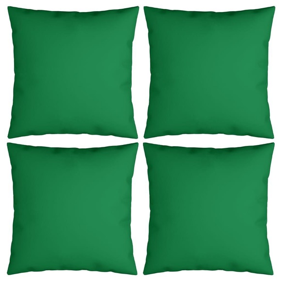 vidaXL Sofakissen 4 Stk. Grün 50x50 cm Stoff