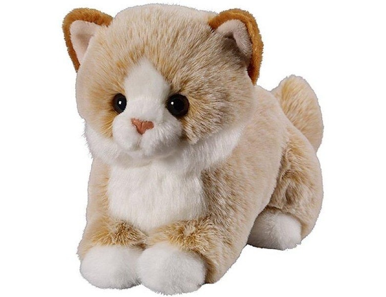 Katze beige liegend 18cm