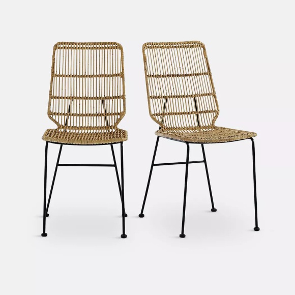 2 Stühle ''Malu'', Kubu-Rattan