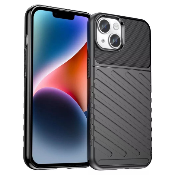 iPhone 15 Plus - Textur Gummi Hülle