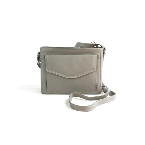 Handtasche Autumn, Leder Damen Grau ONE SIZE