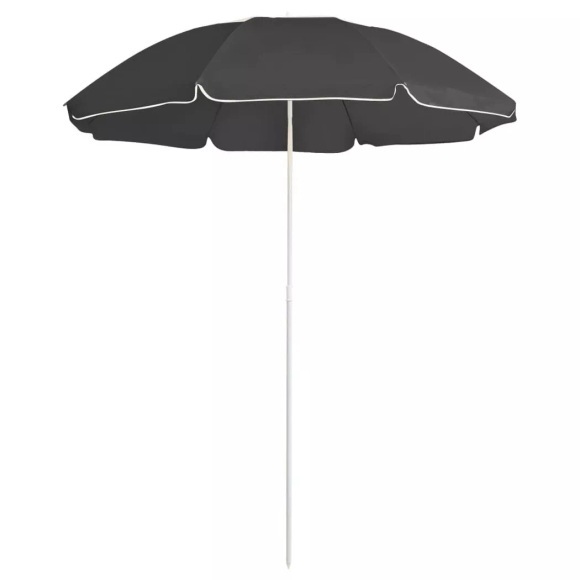 vidaXL Sonnenschirm mit Stahlmast Anthrazit 180 cm