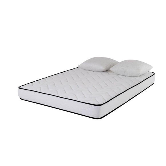 Matratze comfort 160x200 | schaumstoff 25kgm³ | 18 cm | 2 kissen aus memory-flocken 60x60cm Matratze comfort 160x200 | schaumstoff 25kgm³ | 18 cm | 2 kissen aus memory-flocken 60x60cm