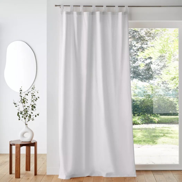 Vorhang Mit Schlaufen Scenario Unisex Weiss 135x220cm