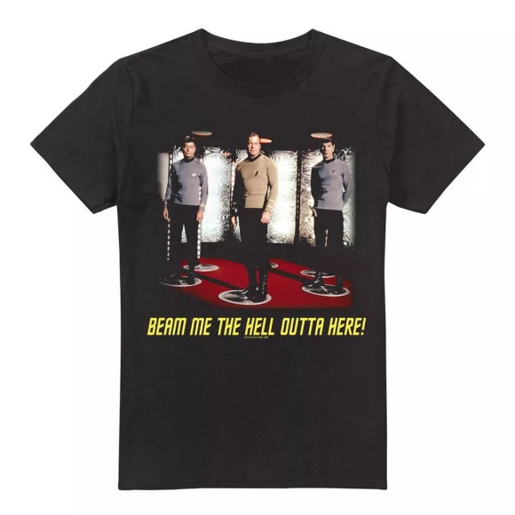 Star Trek - Beam Me Out TShirt, für Herren, Schwarz, Größe XXL