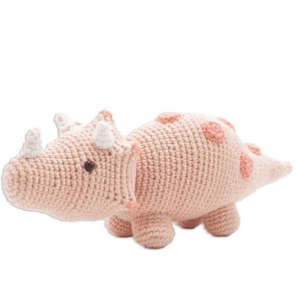 Dinosaurier Triceratops - Häkelset Unisex ONE SIZE