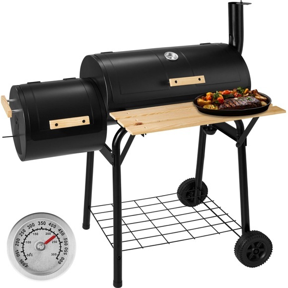 Holzkohlegrill Smoker mit Thermometer Holzkohlegrill Smoker mit Thermometer