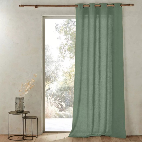 Vorhang Romane Unisex Grün 140x320CM