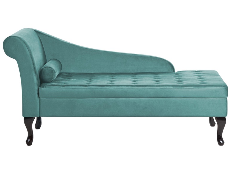 Chaiselongue aus Samtstoff Retro PESSAC Chaiselongue aus Samtstoff Retro PESSAC