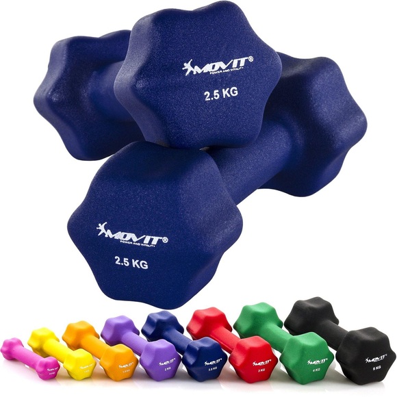 Profi Neopren Hanteln 2er Set Unisex Blau 2.5KG