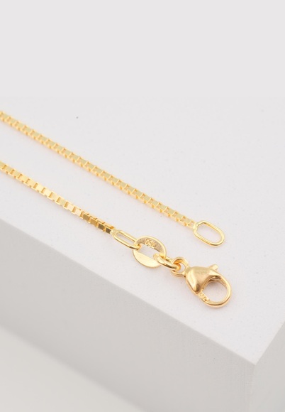 Collier Venezianer Gelbgold 750, 1.1mm, 40cm Damen Gelbgold 40cm