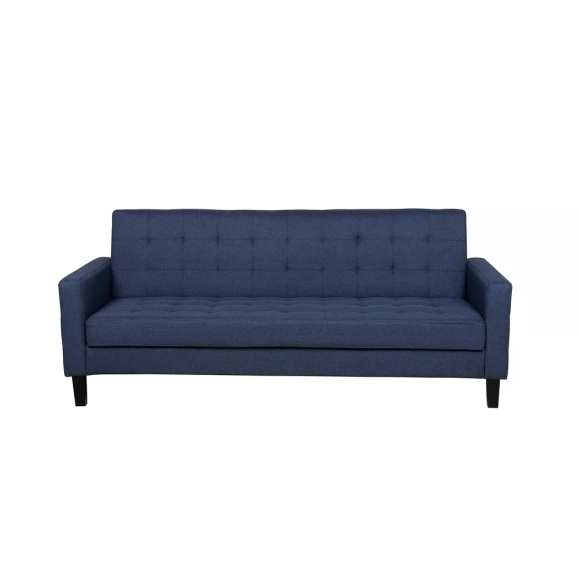 Beliani Schlafsofa dunkelblau VEHKOO