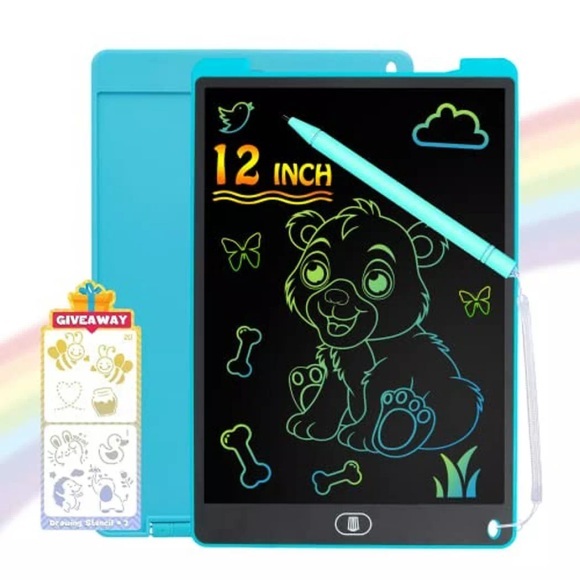 Lcd-schreibtafel Zeichenbrett Bildschirm Zeichenbrett Unisex Blau