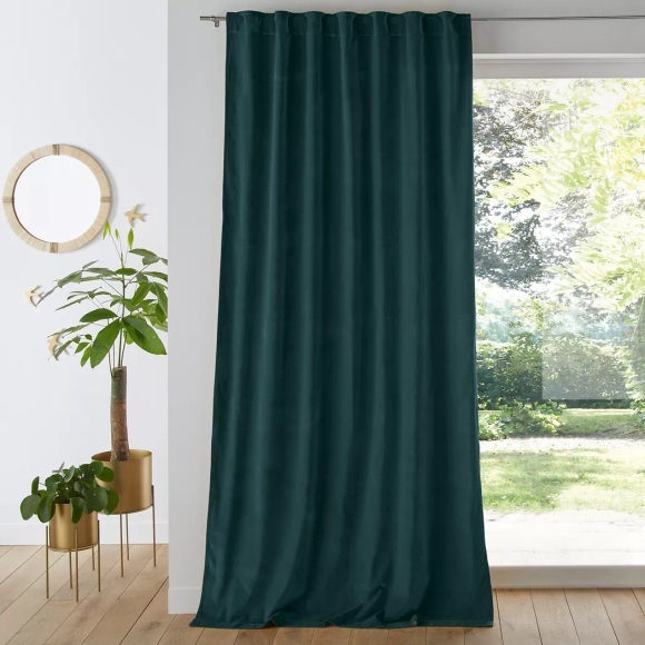Vorhang Velvet Unisex Grün 135x350CM