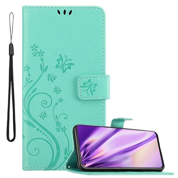 Hülle für Samsung Galaxy A8s Blumen Design Magnetverschluss
