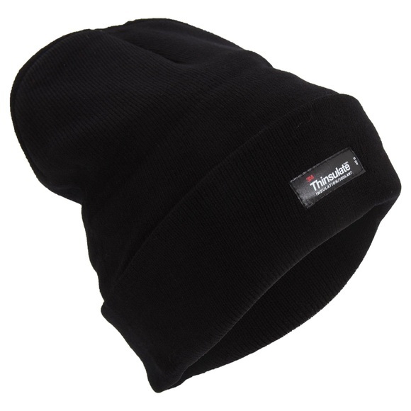 Heatguard Thermal Thinsulate Winterski Strickmütze Herren Schwarz ONE SIZE