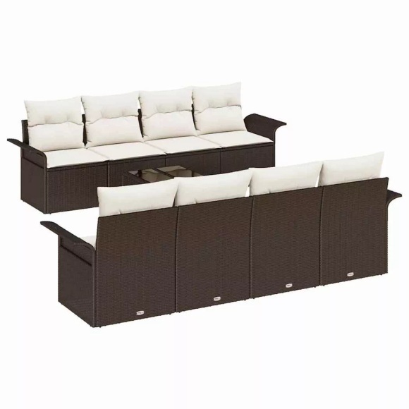 VidaXL - Garten-sofa poly-rattan, One Size, Braun